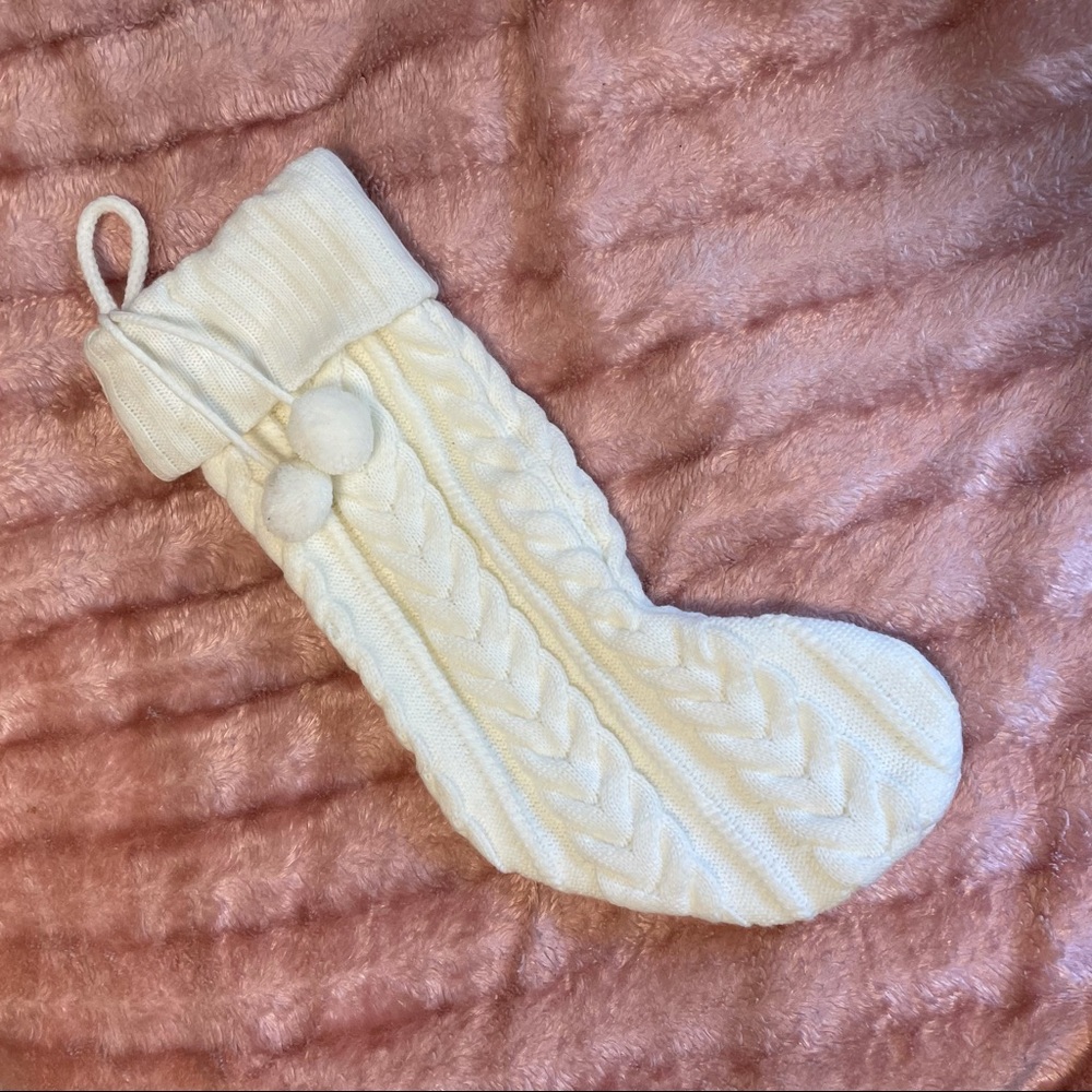White Christmas Stocking